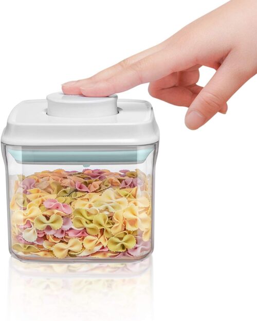 BopTop (1pc – 500ml) Airtight Food Storage Container – Mechanical Silicone Seal Canister – BPA-Free – 0.5Qt