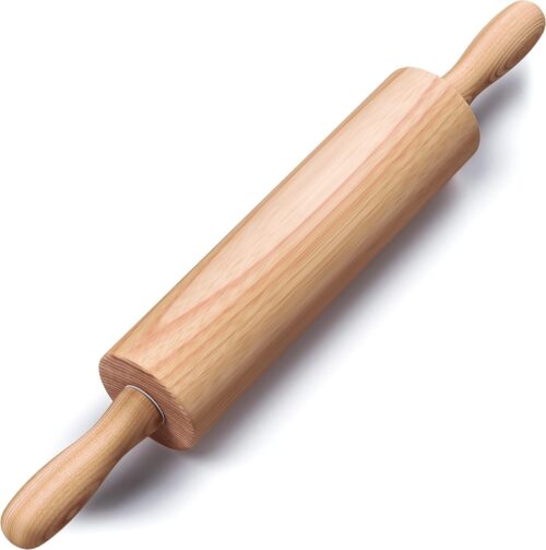 17.6 inch Wooden Rolling Pin for Baking – Long Dough Roller for All Baking Needs