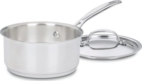 Cuisinart 1.5 Quart Saucepan w/Cover, Chef’s Classic Stainless Steel Cookware Collection, 719-16